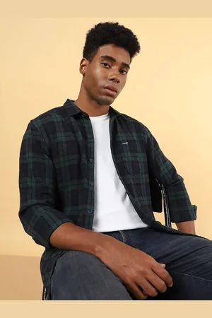 Wrangler Men Tartan Checked Opaque Cotton Casual Shirt