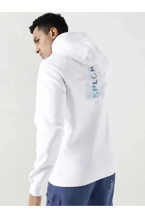 Wildcraft Men White Hooded Sweatshirt