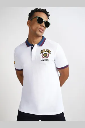 Lee Men Polo Collar Slim Fit Cotton T-shirt