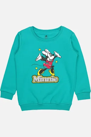 BodyCare Infants Girls Minnie Mouse Printed Fleece Sweatshirt