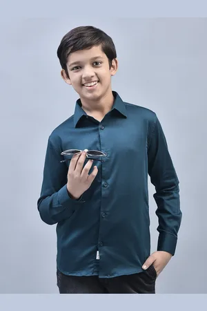 Crimsoune Club Boys Classic Slim Fit Casual Shirt