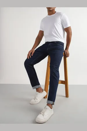 Lee Men Slim Fit Mid Rise Cotton Jeans