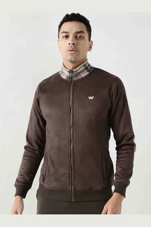 Wildcraft Men Beige Camouflage Insulator Longline Sporty Jacket Embroidered