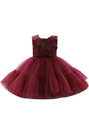 Stylecast Girls Floral Self Design Fit & Flare Party Dress