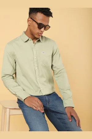 Wrangler Men Opaque Cotton Linen Casual Shirt