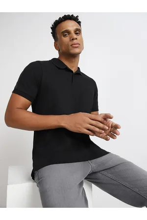 Lee Men Polo Collar Slim Fit Cotton T-shirt
