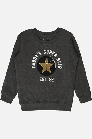 BodyCare Infant Boys Typography Printed Fleece Sweatshirt