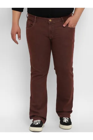 URBANO Men Mid-Rise Clean Look Stretchable Coloured Bootcut Jeans