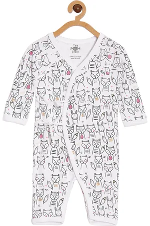 The Mom Store Infants Cotton Printed Romper