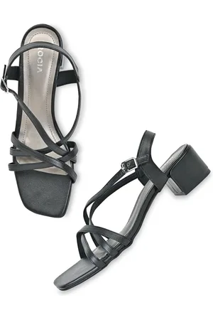 Rocia Strapped Buckle Block Heels