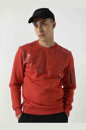 Wildcraft Men Red Printed Sweatshirt