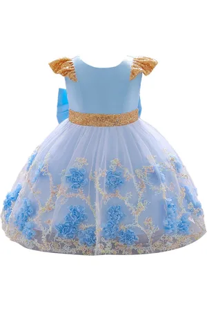 Stylecast Girls Floral Embroidered Lace Fit & Flare Midi Dress