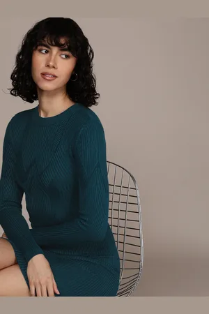French Connection Long Sleeves Knitted Jumper Dress
