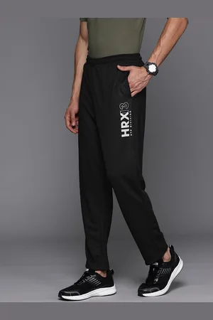 60% OFF on HRX by Hrithik Roshan Men Wet Weather Grey Solid Regular Fit  Rapid-Dry Running Track Pants on Myntra | PaisaWapas.com