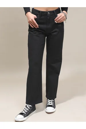 Tokyo Talkies Women Relaxed Fit Clean Look Cotton Jeans