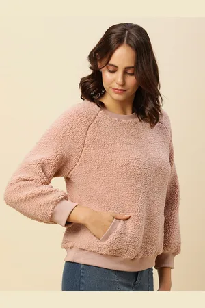 Chemistry Raglan Sleeve Sherpa Sweatshirt