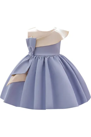 Stylecast Girls Blue Colourblocked Fit & Flare Dress