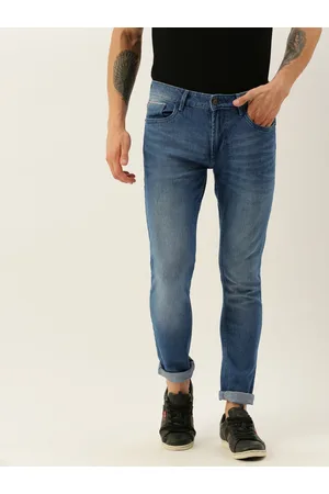 Invictus Men Blue Regular Fit Mid-Rise Clean Look Jeans