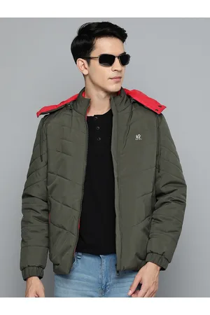 Solid Padded Jacket With Hood