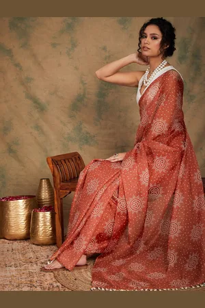 Sangria Women Digital Printed Saree with Blouse Piece