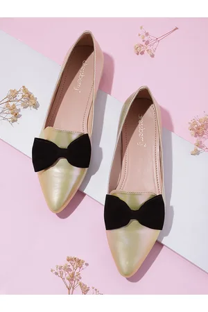 DressBerry Women Ballerinas with Bows Detail