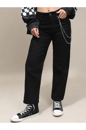 Tokyo Talkies Women Relaxed Fit Mid-Rise Cotton Jeans