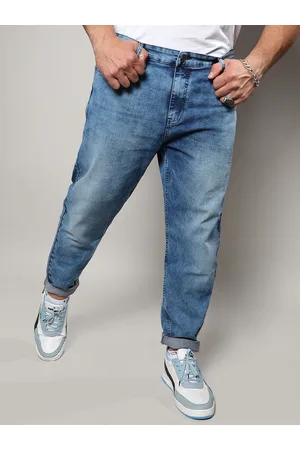 Instafab Men Jean Clean Look Relaxed Fit Light Fade Stretchable Cotton Jeans