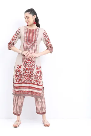 Ketch Floral Printed Regular Kurta with Palazzos