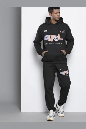 Boohoo Typography Detailed Hooded Oversized Tracksuits