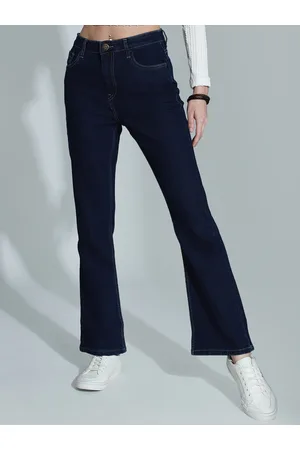 High Star Women Bootcut High-Rise Clean Look Stretchable Jeans