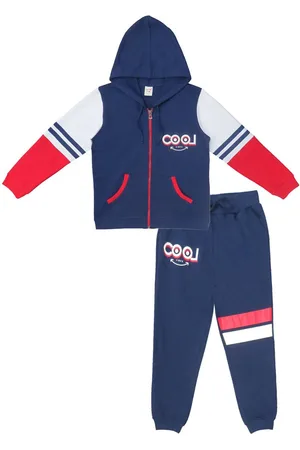 Clothe Funn Boys Printed Hooded Tracksuits