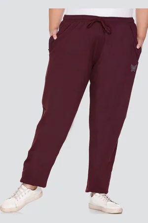 Cupid Women Plus Size Cotton Fleece Winter Wear Track Pants