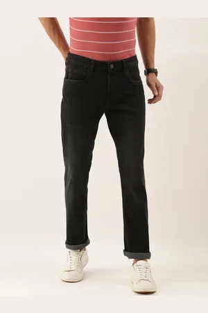 Invictus Men Black Slim Fit Light Fade Stretchable Jeans