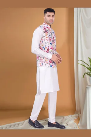 SHIWAM ETHNIX Printed Pure Cotton Nehru Jacket