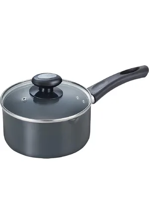Prestige Hard Anodised Plus Black Induction Base Milk Pan With Glass Lid-1.5L