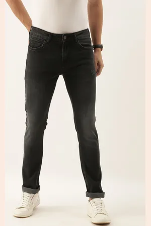 Invictus Men Black Skinny Fit Light Fade Stretchable Jeans