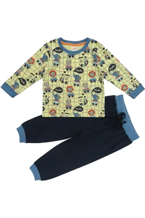Clothe Funn Boys Cotton Printed T-shirt with Trousers
