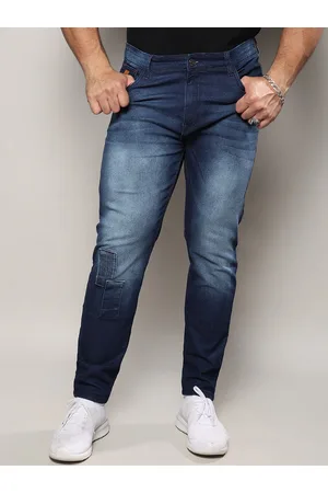 Instafab Men Jean Relaxed Fit Clean Look Light Fade Cotton Jeans