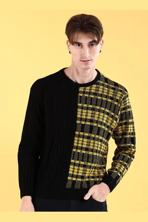 The Indian Garage Co Checked Acrylic Pullover