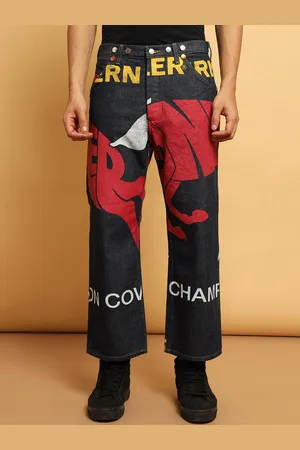Wrangler Men Printed Loose Relaxed Fit Jeans