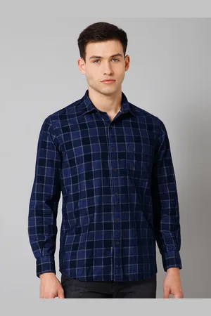 CANTABIL Comfort Checked Spread Collar Cotton Casual Shirt
