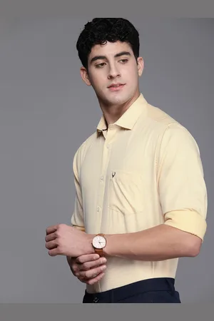 Allen Solly Pure Cotton Self Design Textured Sport Fit Semiformal Shirt