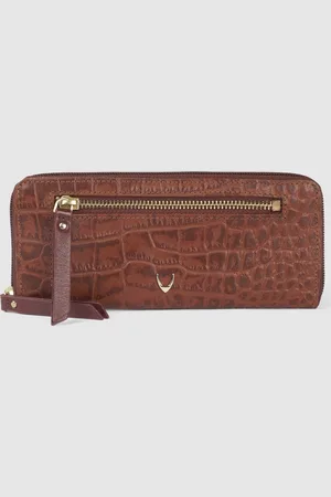 Hidesign Women Textured Leather Zip Around Wallet