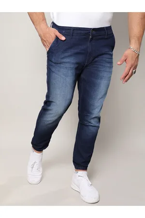 Instafab Men Jean Relaxed Fit Mid-Rise Heavy Fade Stretchable Jeans