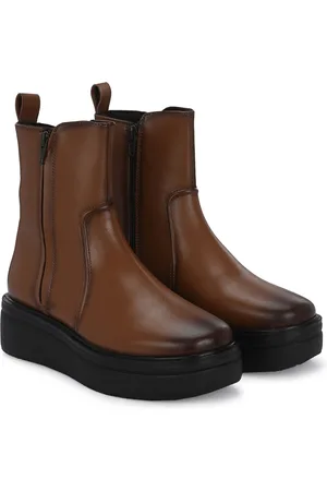 Delize Women Zippered High-Top Regular Boots