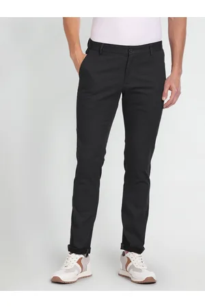 Arrow Men Textured Slim Fit Chinos Trousers