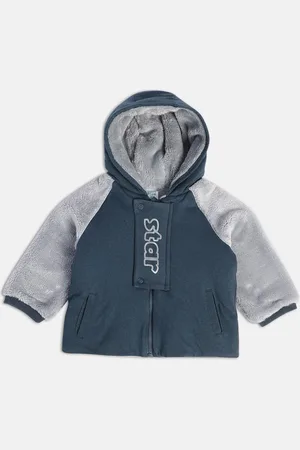 MINI KLUB Boys Colourblocked Cotton Tailored Jacket