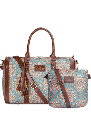 THE CLOWNFISH Lorna & Aahna Set Of 2 Leather Water Resistant Handheld & Sling Bag