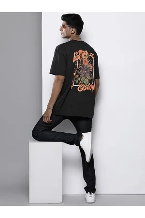 Boohoo Floral Printed Oversized Pure Cotton T-shirt