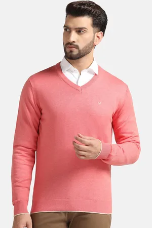 Blackberrys V-Neck Long Sleeves Cotton Pullover